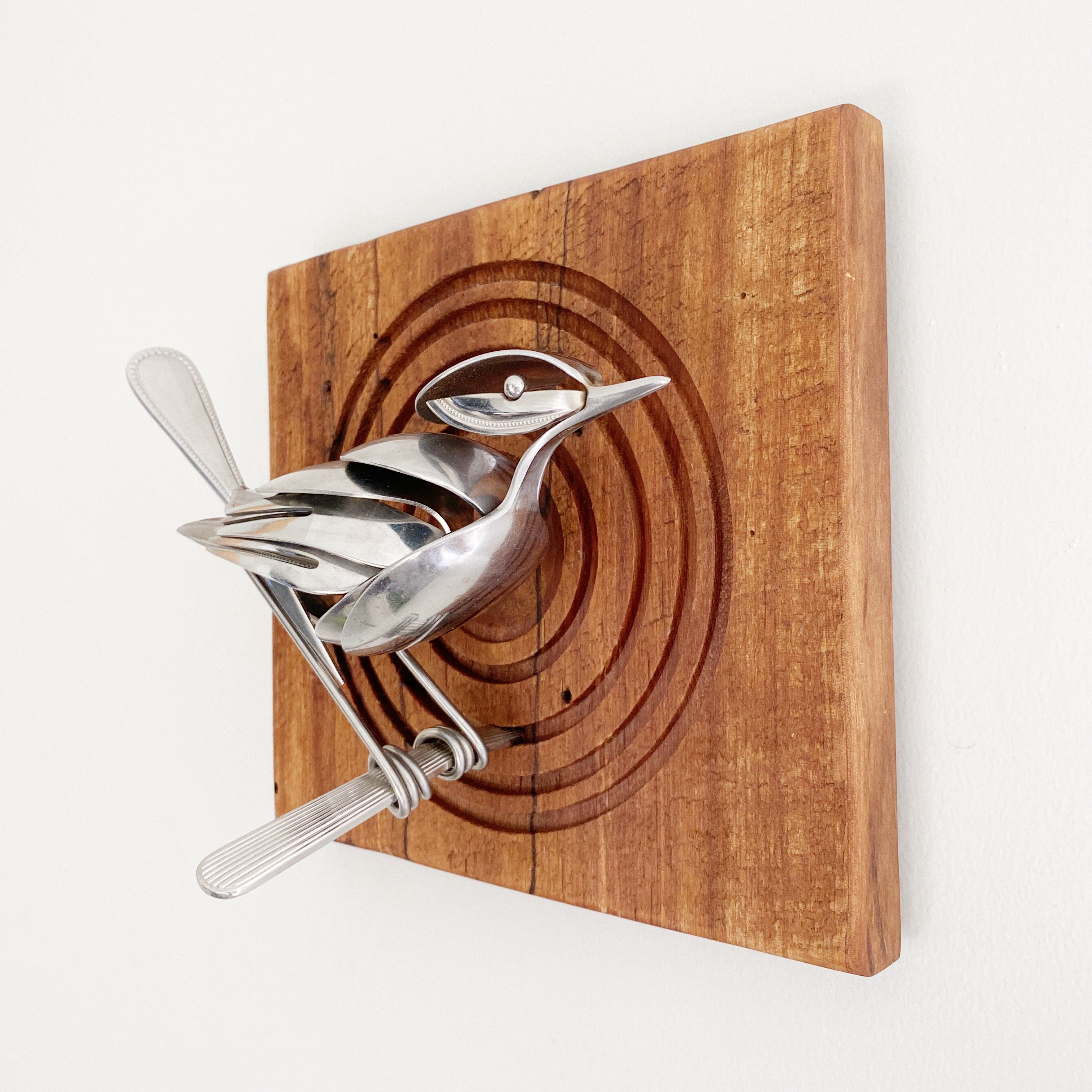 "Taurus" - Upcycled Metal Bird Sculpture