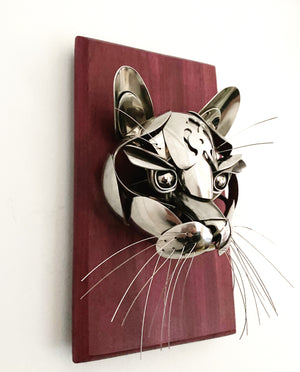 "Sunshine" - Metal Cat Sculpture