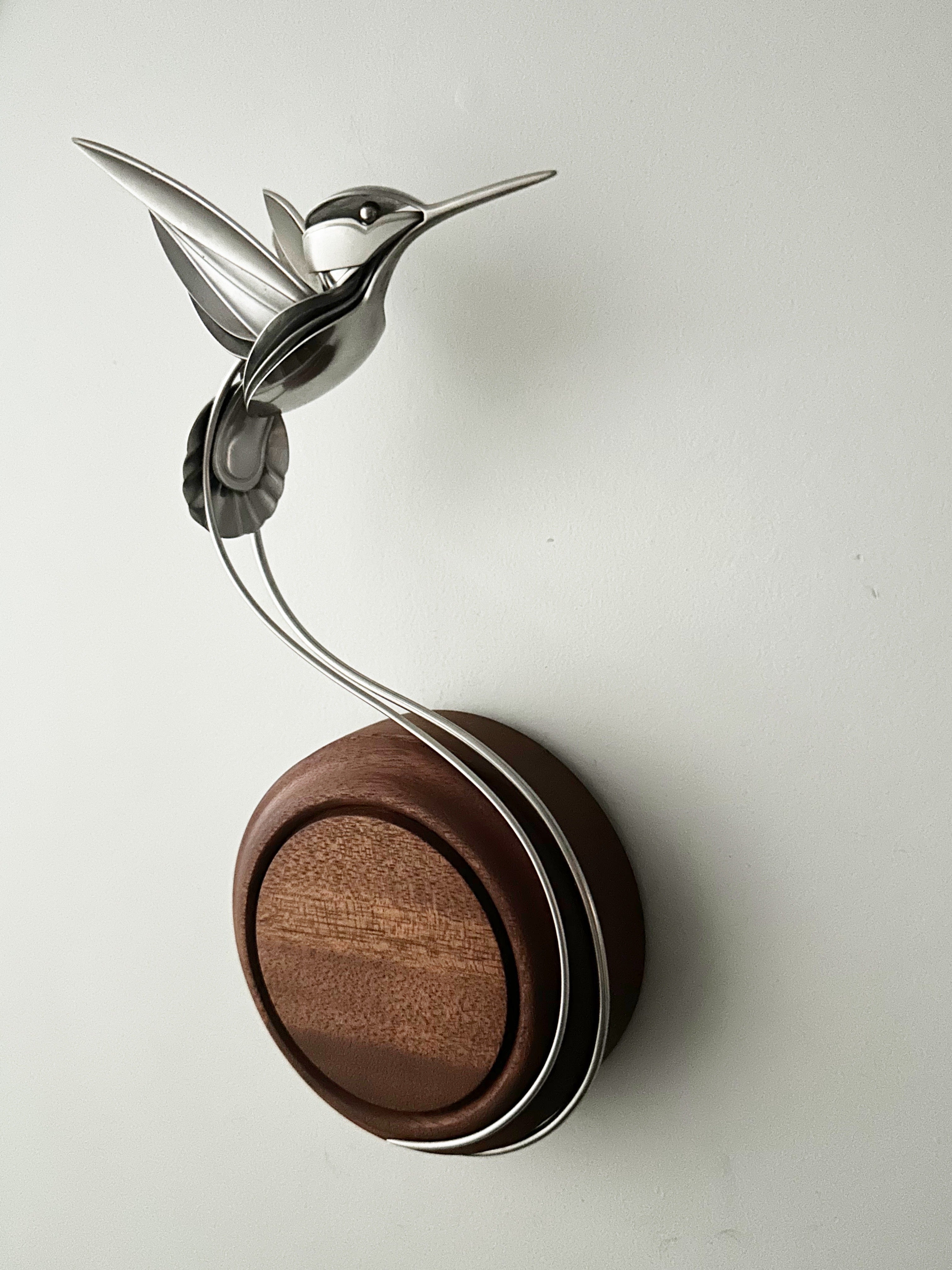 "Joshua" - Metal Hummingbird Sculpture