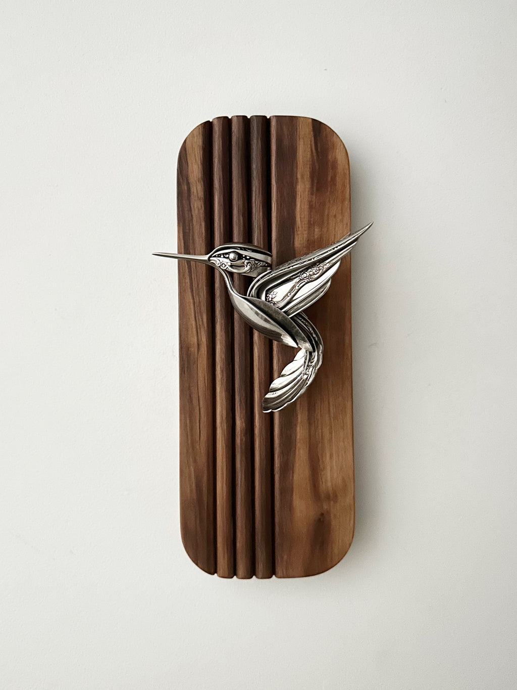 "Holly" - Metal Hummingbird Sculpture