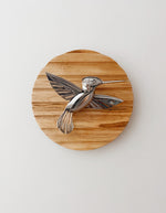 "Reflect" - Metal Hummingbird Sculpture