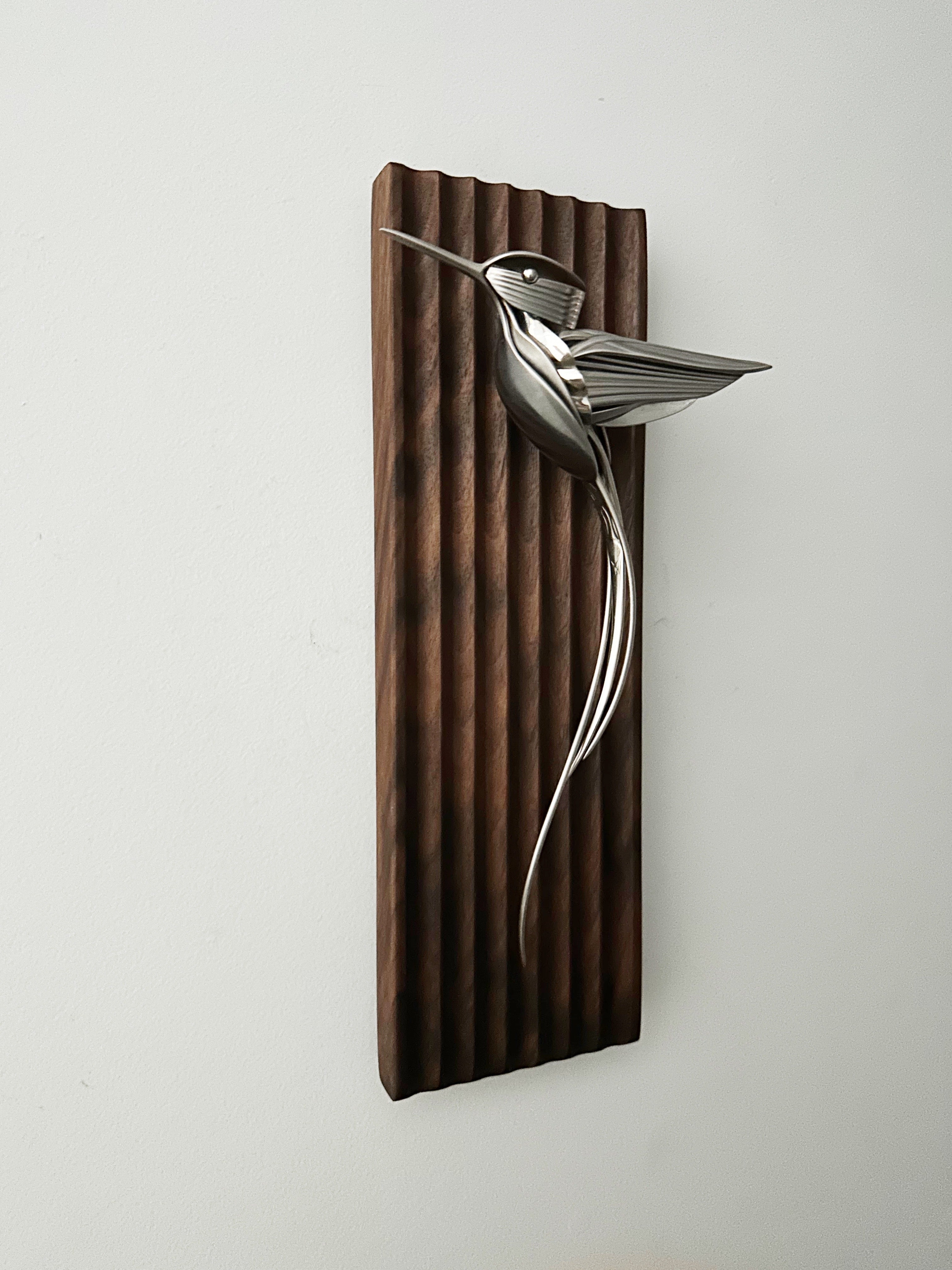 "Emmett" - Metal Hummingbird Sculpture