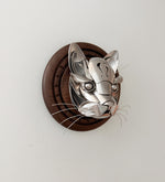 "Gus" - Metal Cat Head