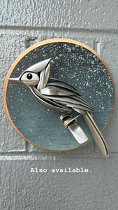 "Timmy" - Metal Bird Sculpture