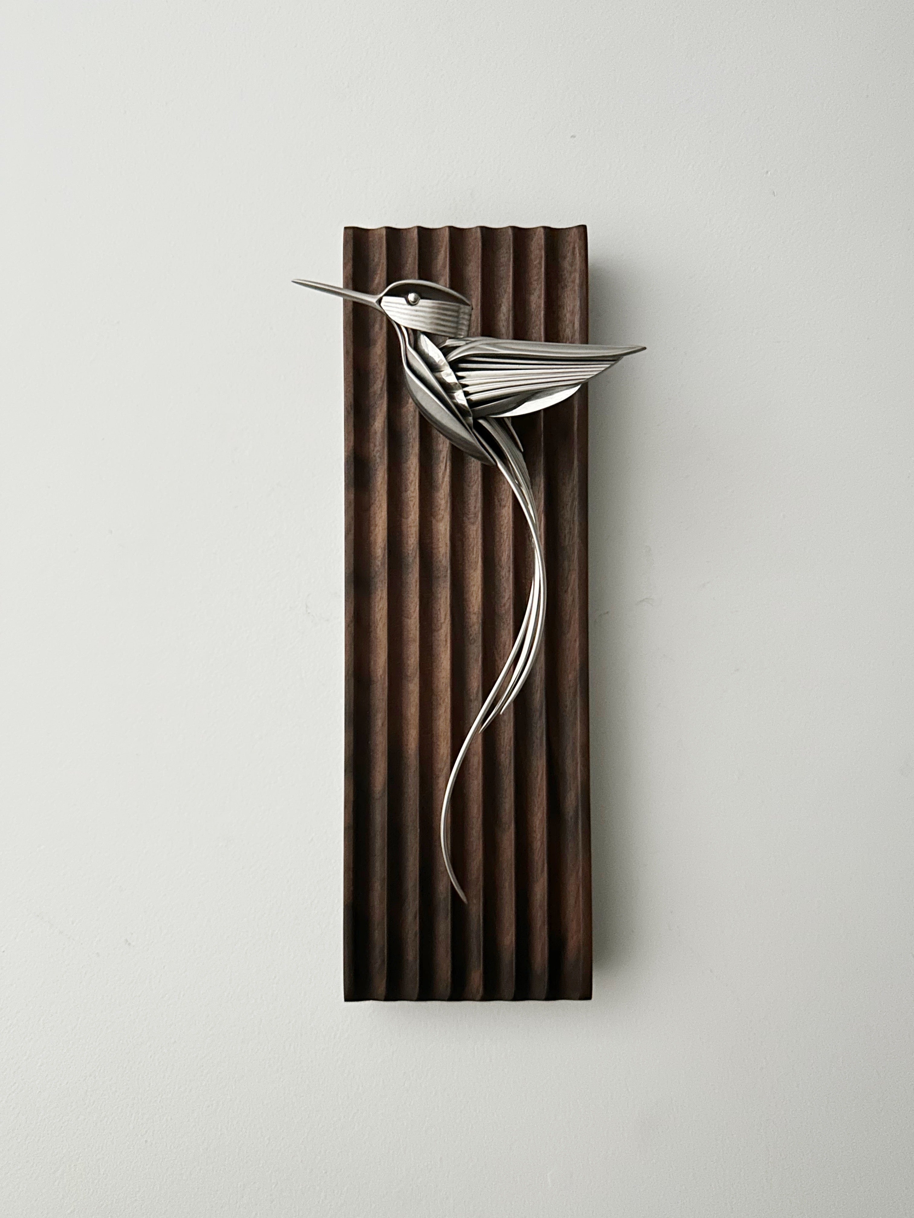 "Emmett" - Metal Hummingbird Sculpture