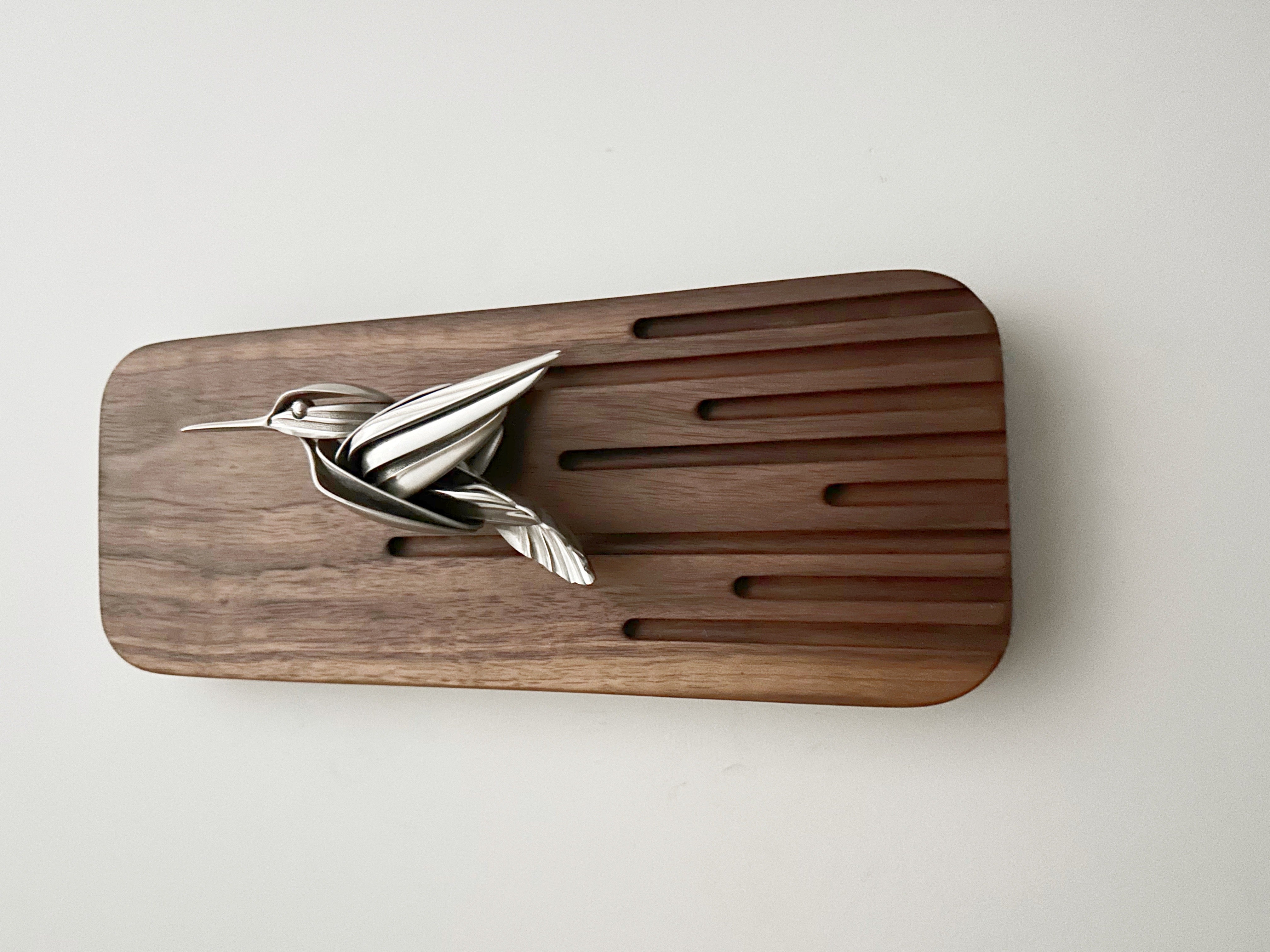 "Dixon" - Metal Hummingbird Sculpture