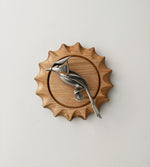 "Clarence" - Metal Bird Sculpture