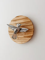 "Reflect" - Metal Hummingbird Sculpture