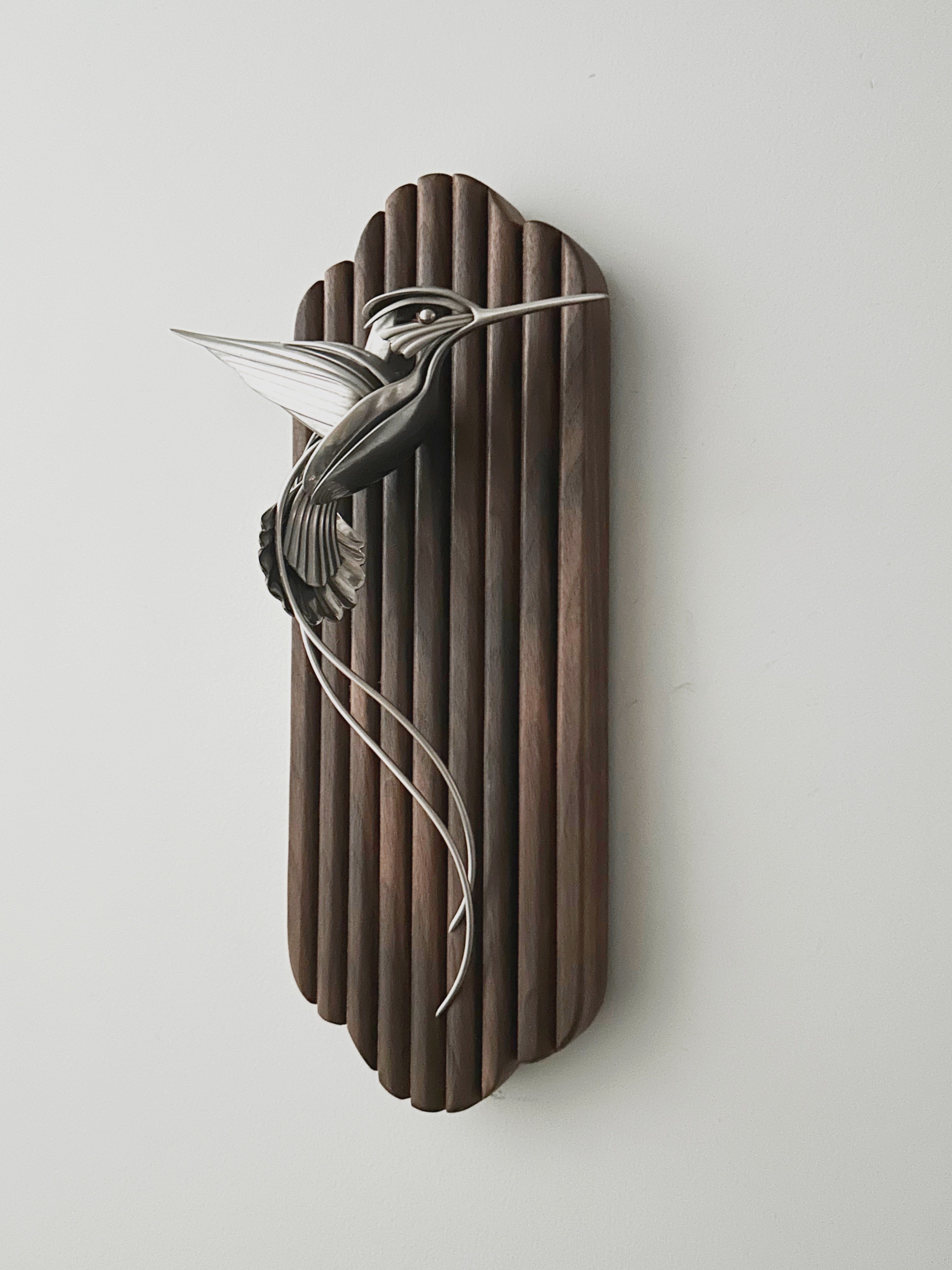 "Regis" - Metal Hummingbird Sculpture