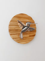 "Reflect" - Metal Hummingbird Sculpture