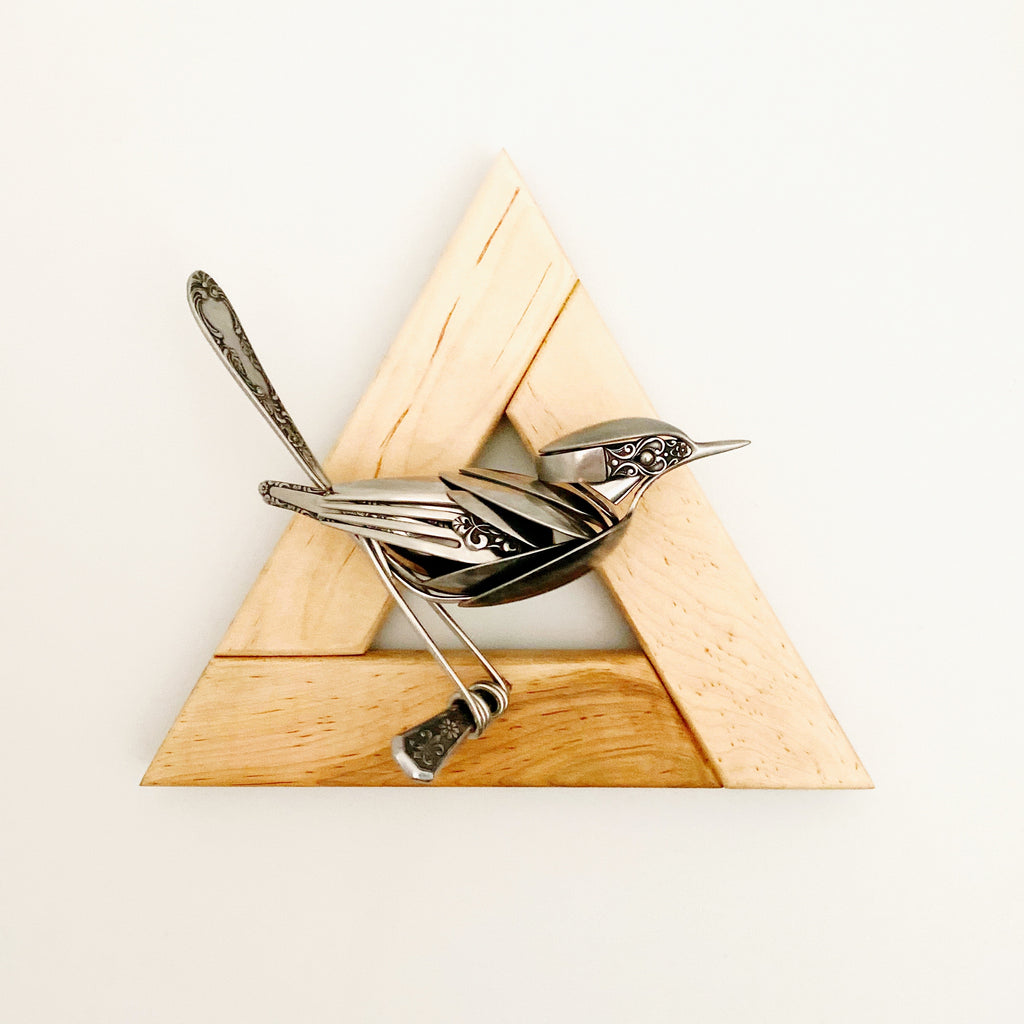 "Monica" - Metal Bird Sculpture