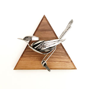 "Viola" - Metal Bird Sculpture