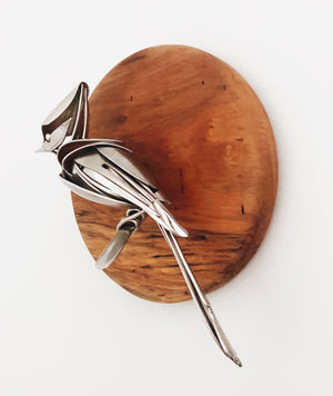 "Cooper" - Metal Bird Sculpture