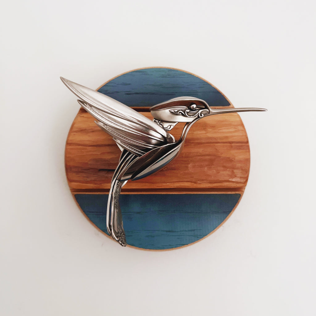 "Irina" - Metal Bird Sculpture