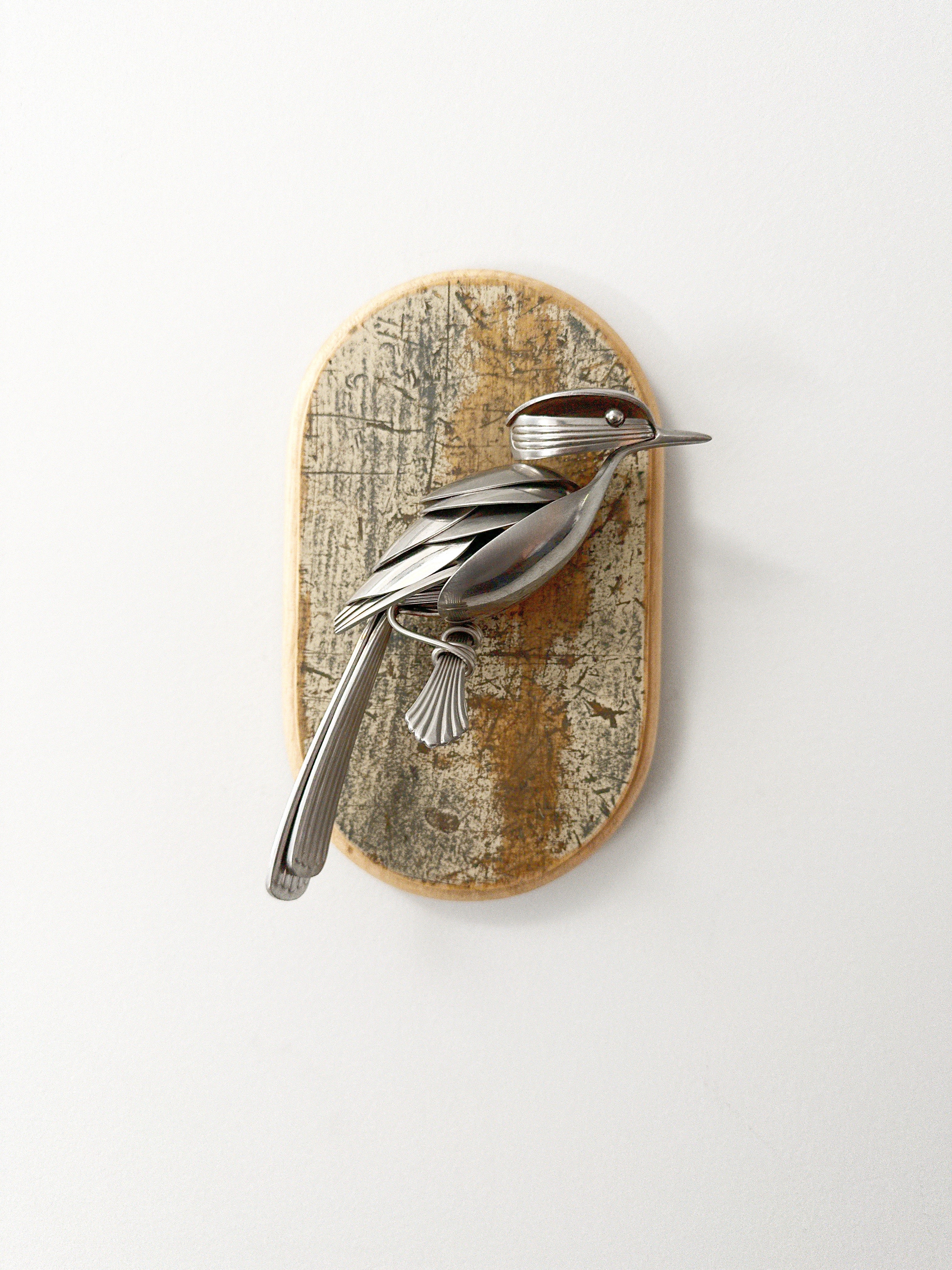 "Carol" - Metal Bird Sculpture