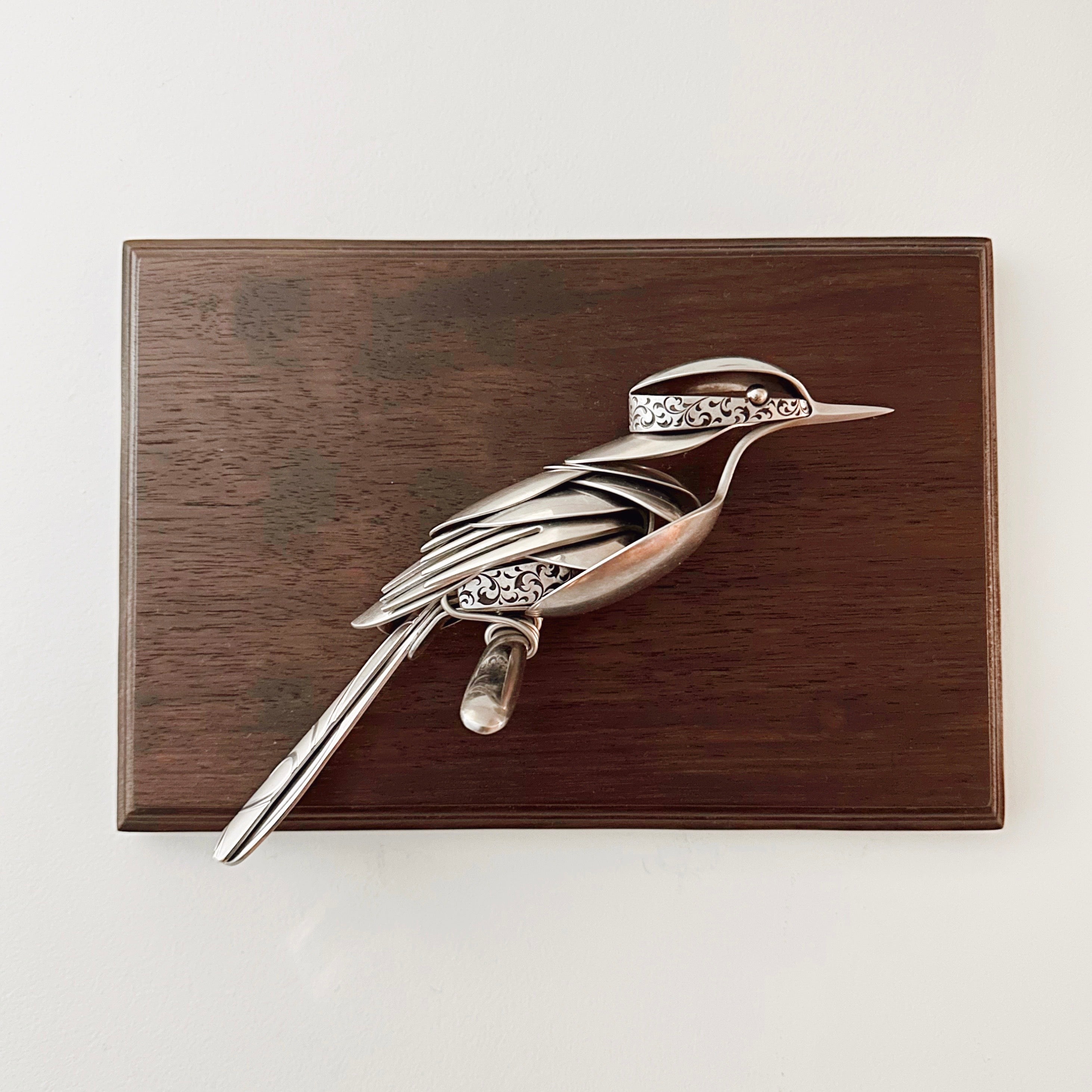 "Flora" - Metal Bird Sculpture