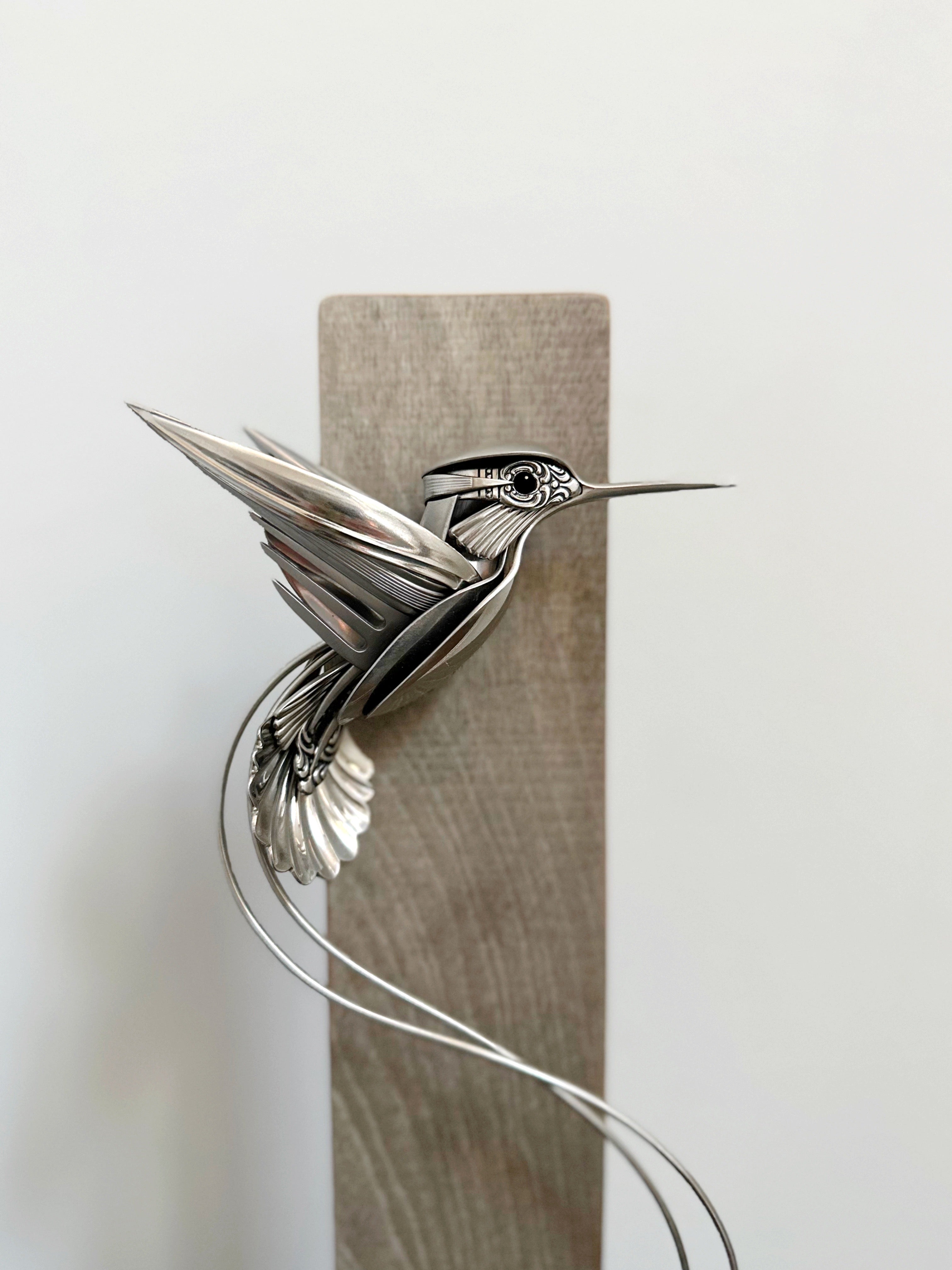 "Rowyn"- Upcycled Hummingbird Sculpture