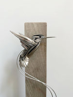 "Rowyn"- Upcycled Hummingbird Sculpture