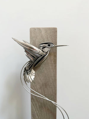 "Rowyn"- Upcycled Hummingbird Sculpture
