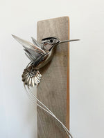 "Rowyn"- Upcycled Hummingbird Sculpture