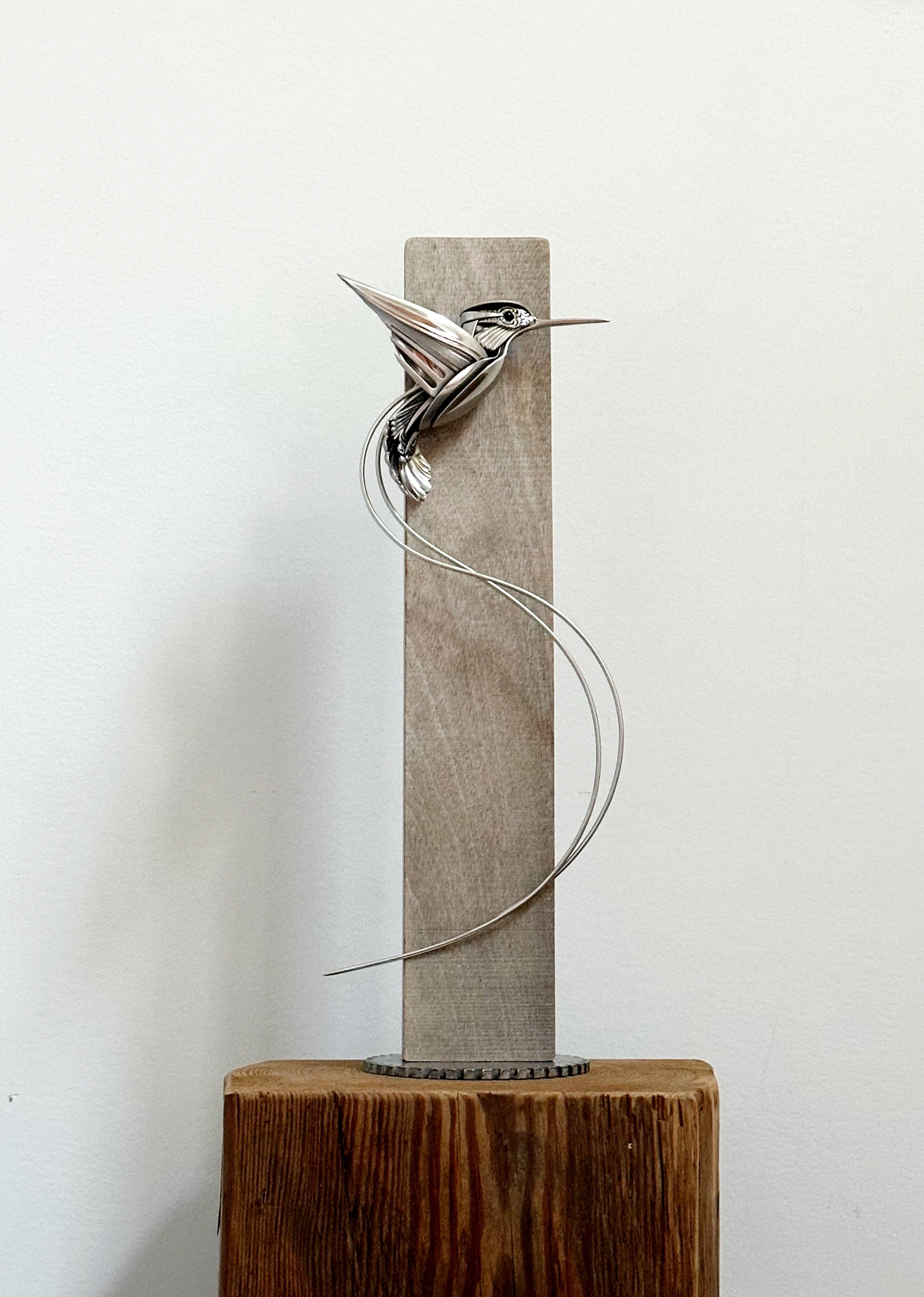 "Rowyn"- Upcycled Hummingbird Sculpture