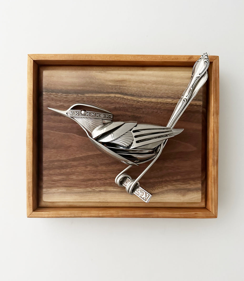 "Della" - Metal Bird Sculpture