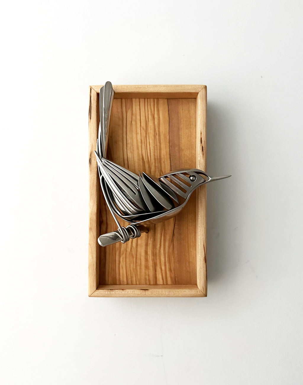"Goldie" - Metal Bird Sculpture