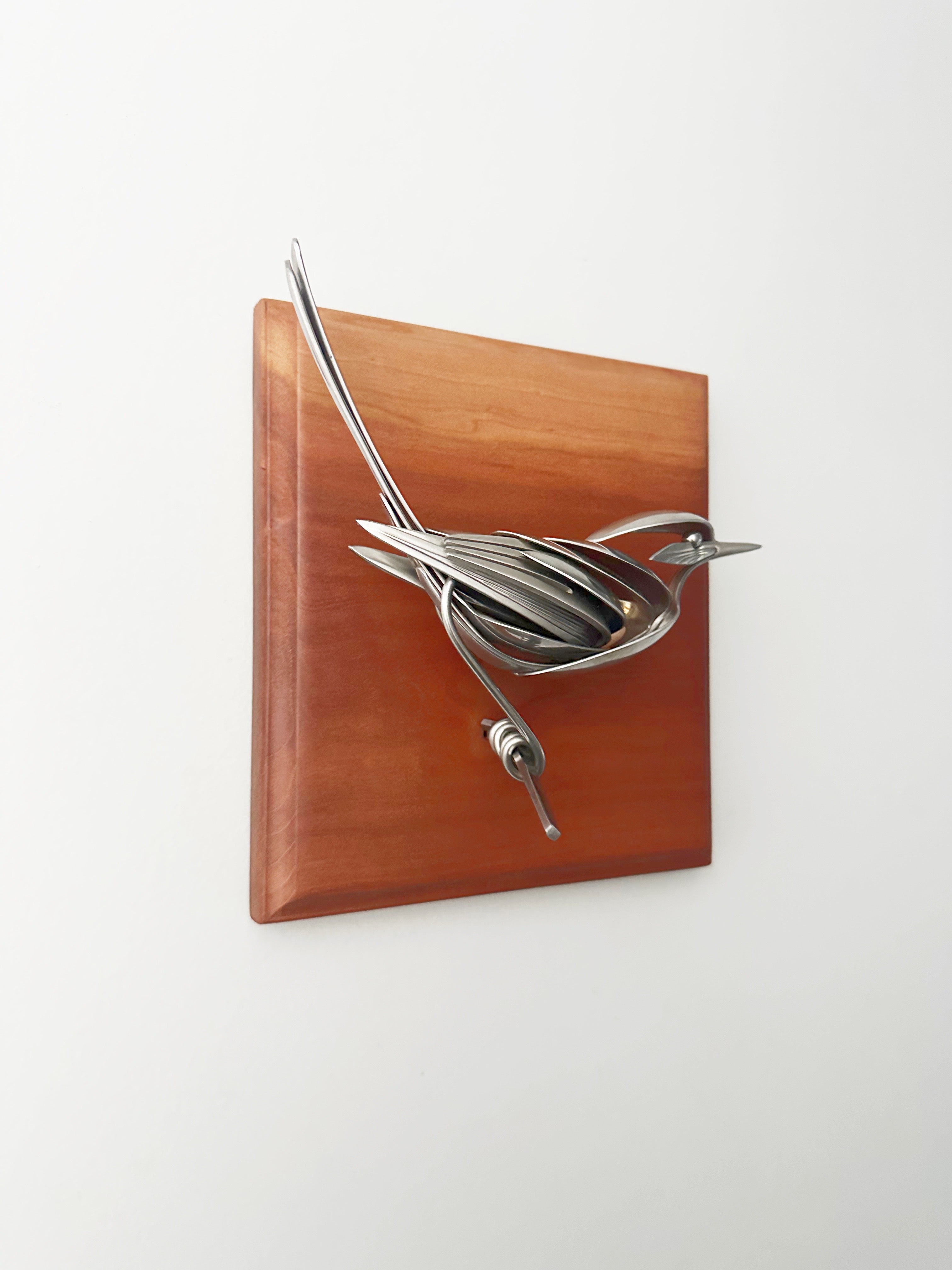 "Dante" - Metal Bird Sculpture