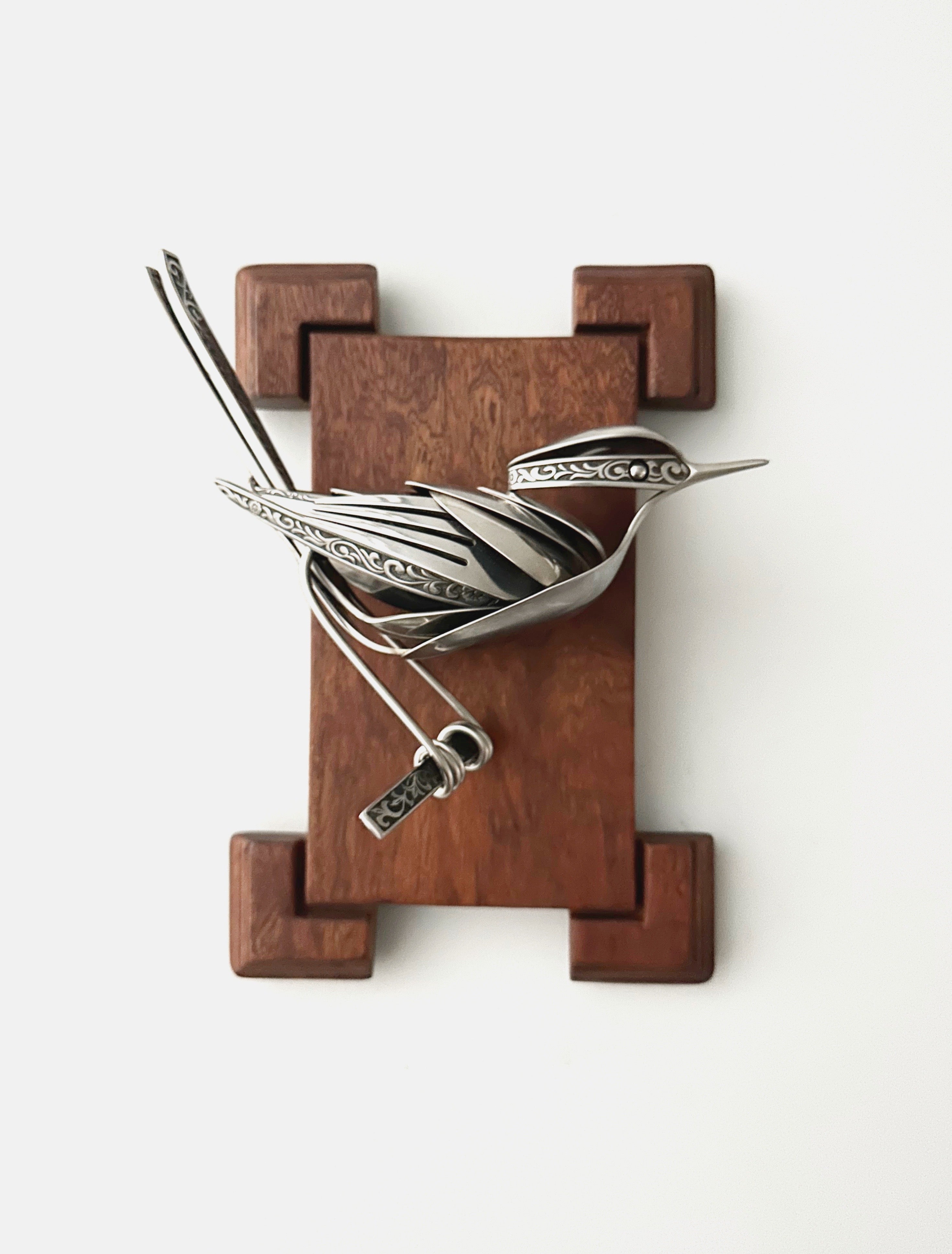 "Ronin"- Metal Bird Sculpture