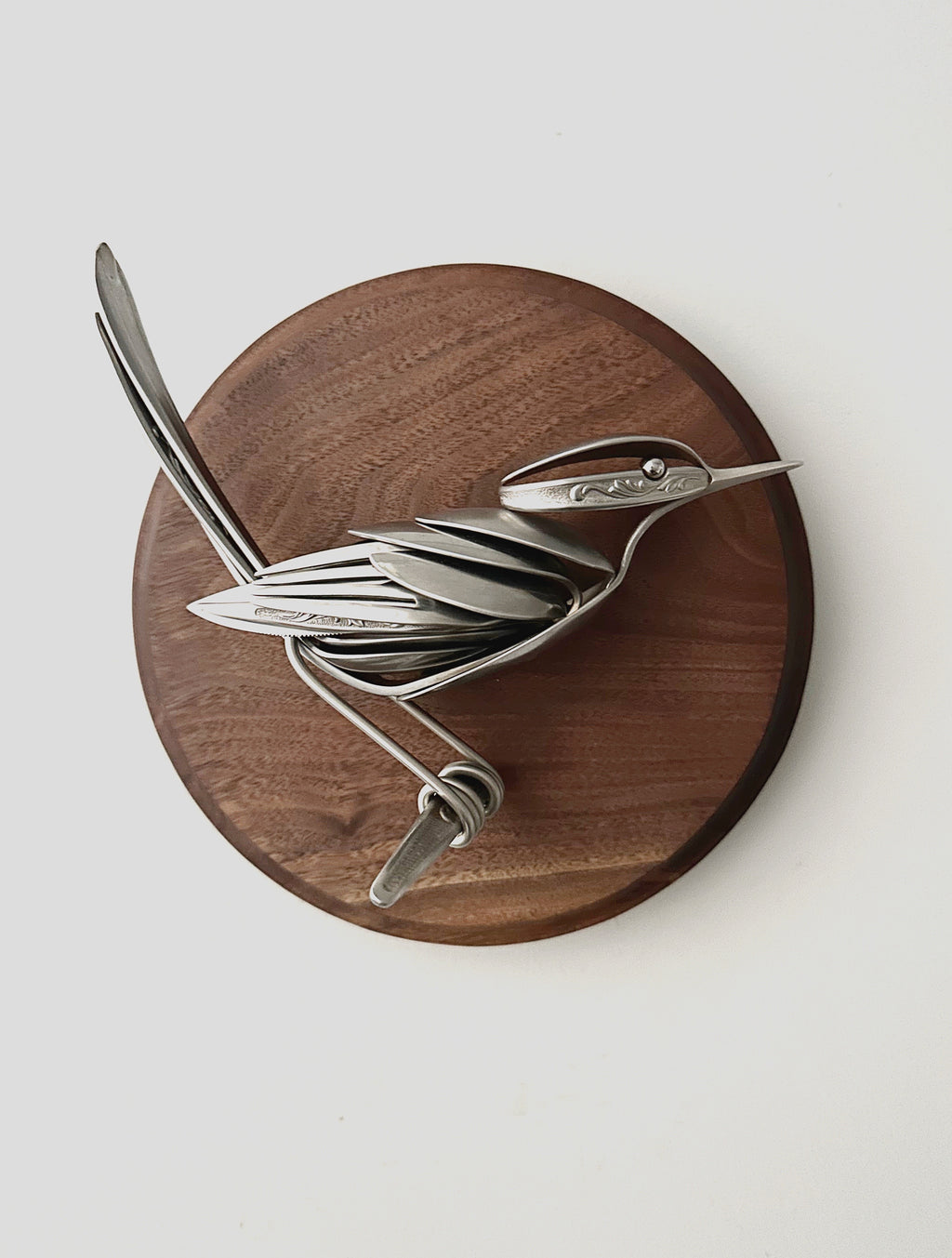 "Owen" - Metal Bird Sculpture