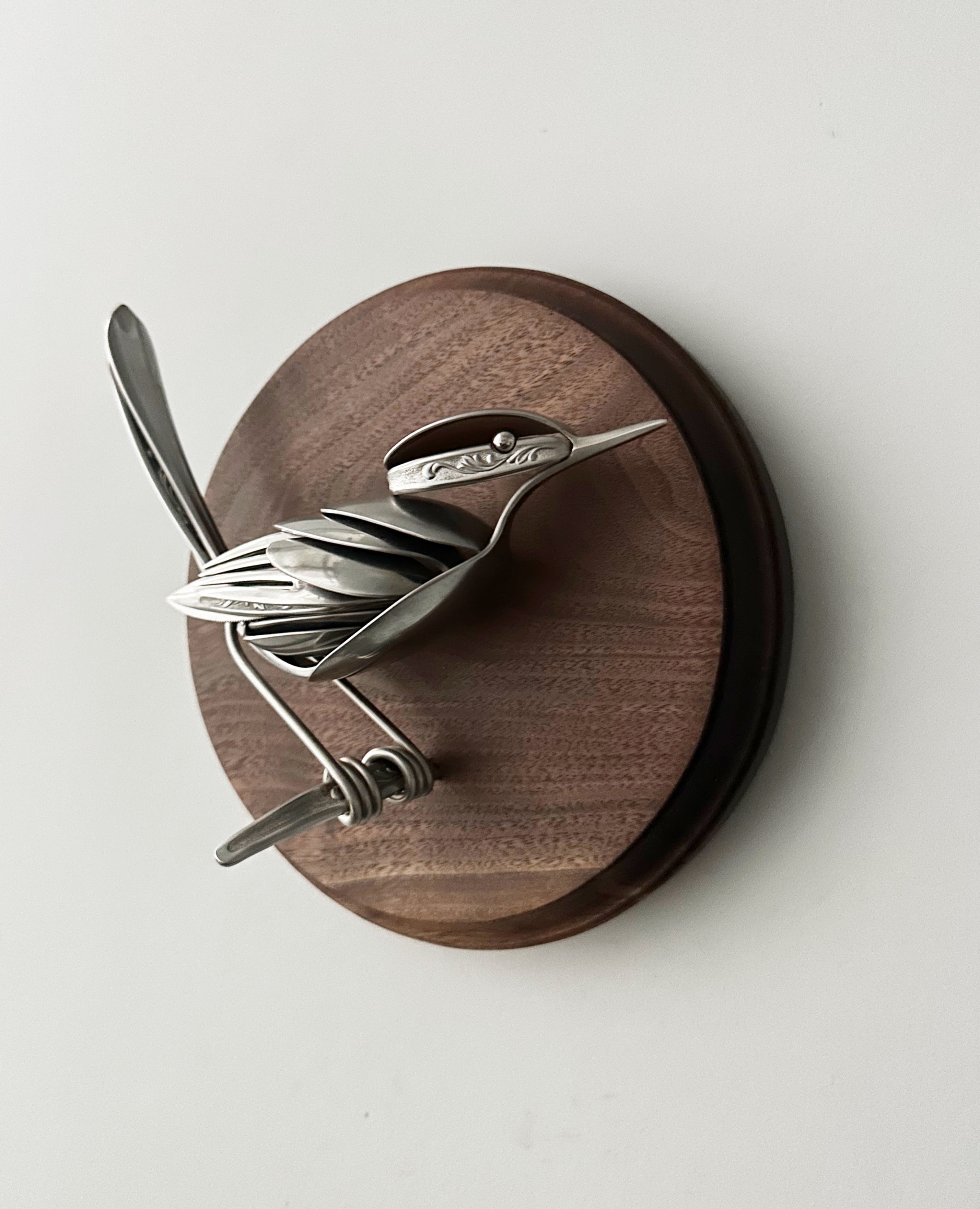 "Owen" - Metal Bird Sculpture