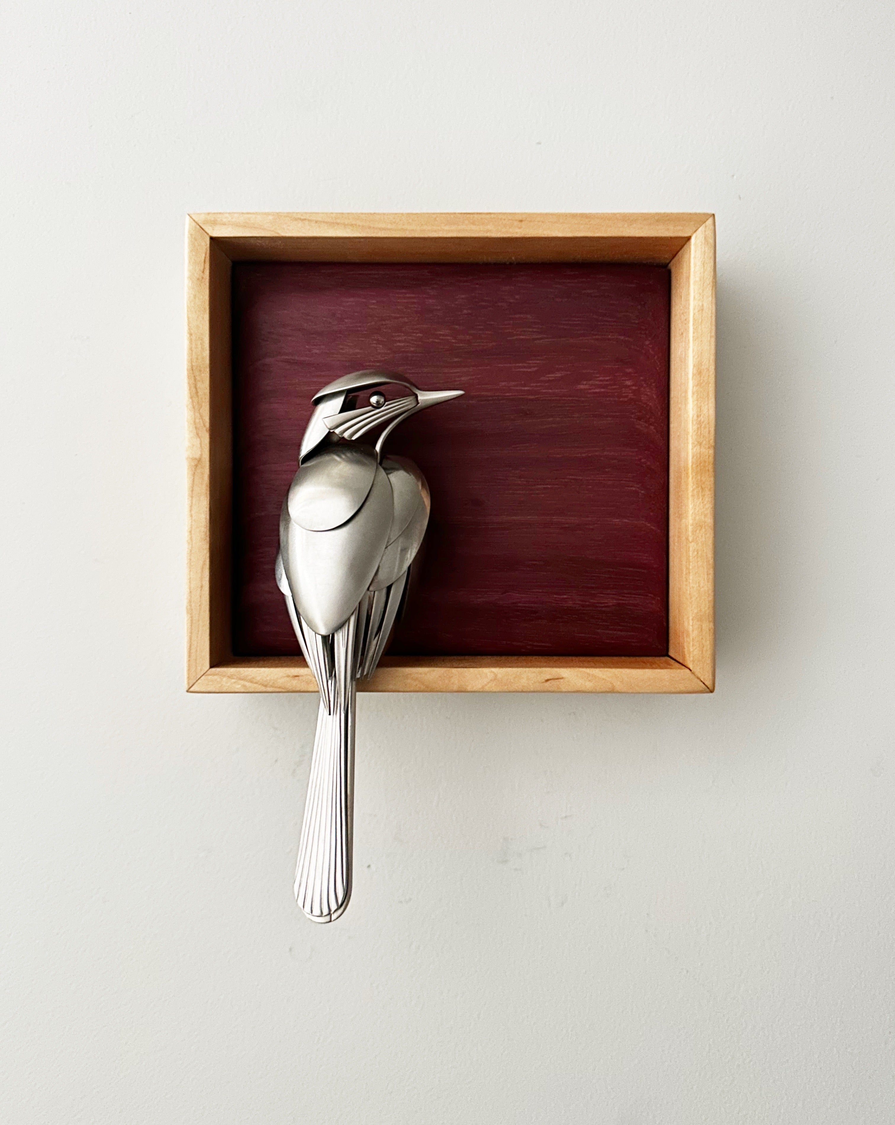 "Rumi" - Metal Bird Sculpture