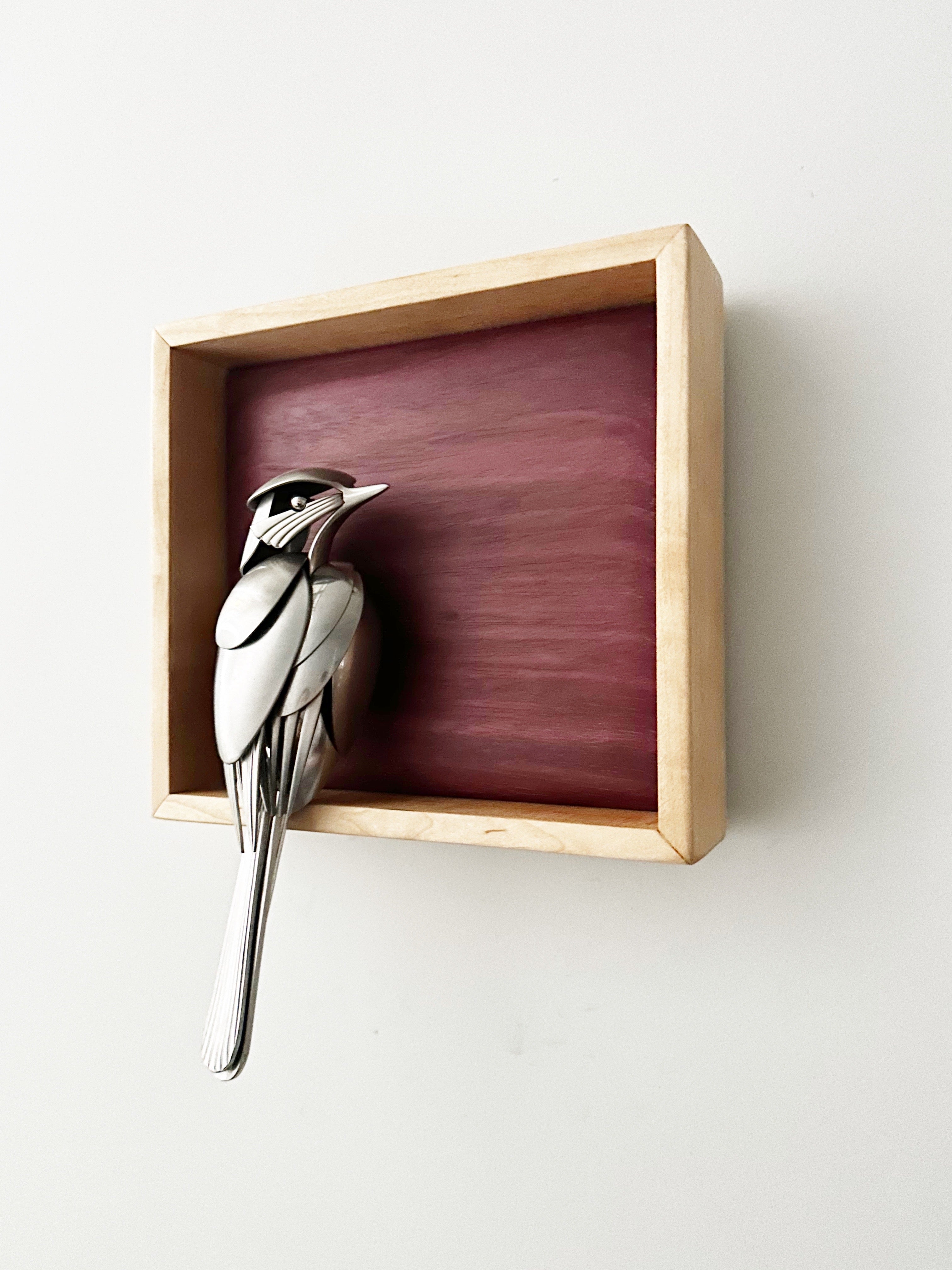 "Rumi" - Metal Bird Sculpture