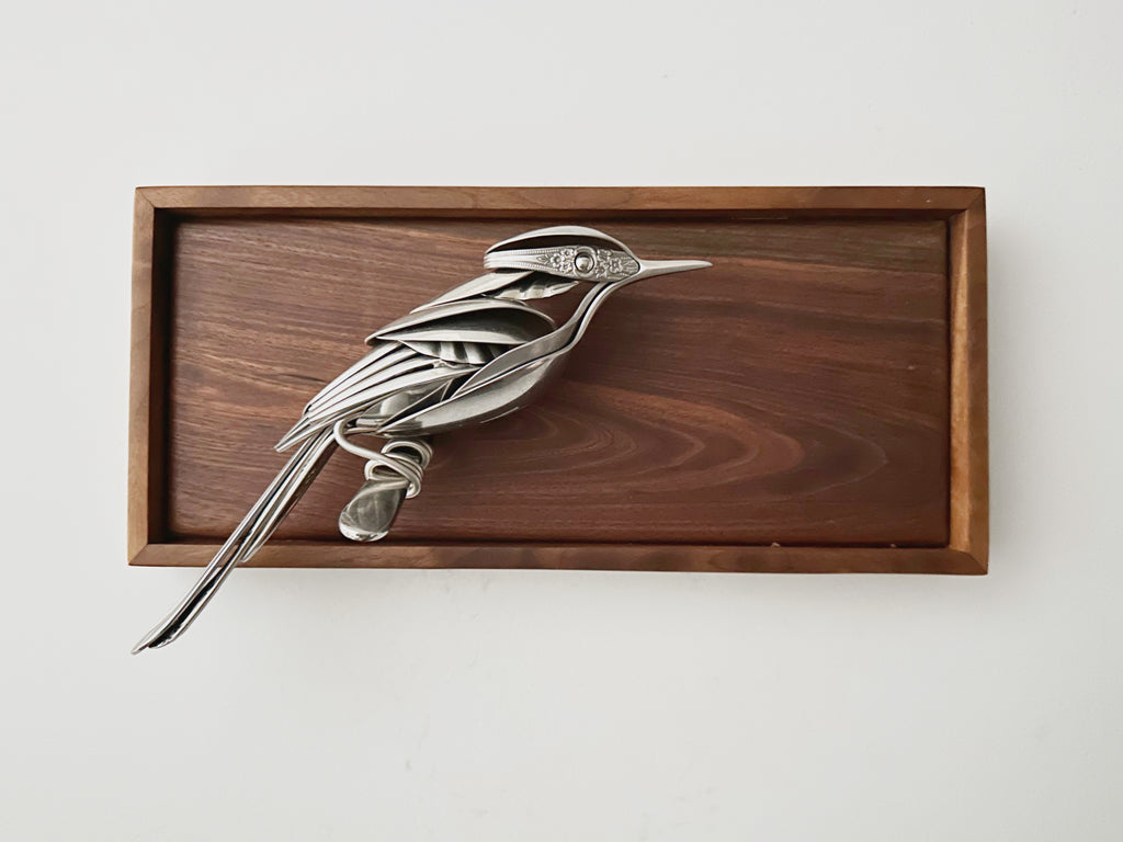"Persephone" - Metal Bird Sculpture