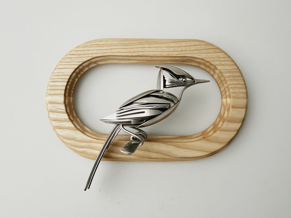 "Captain" - Metal Bird Sculpture