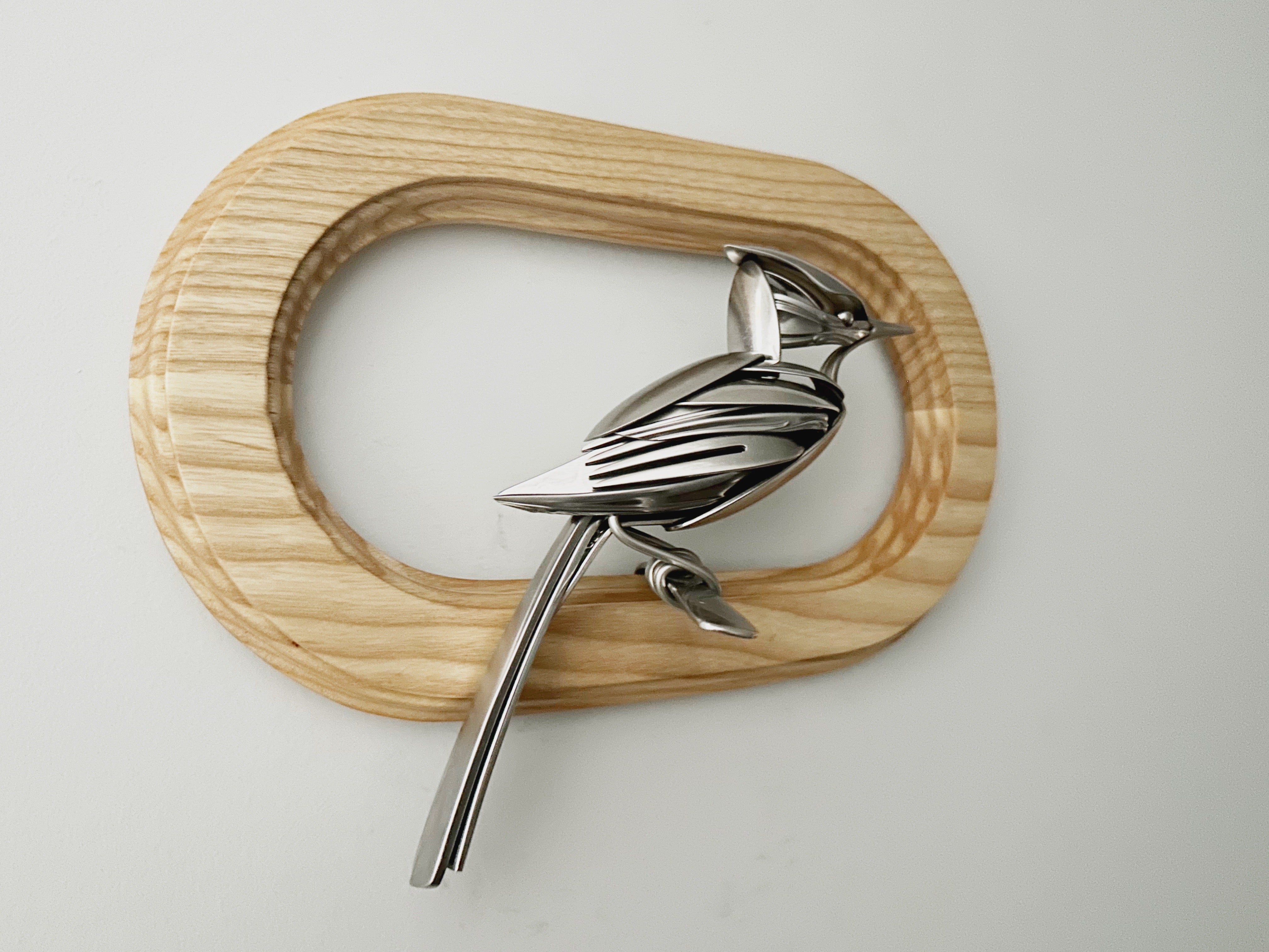 "Captain" - Metal Bird Sculpture