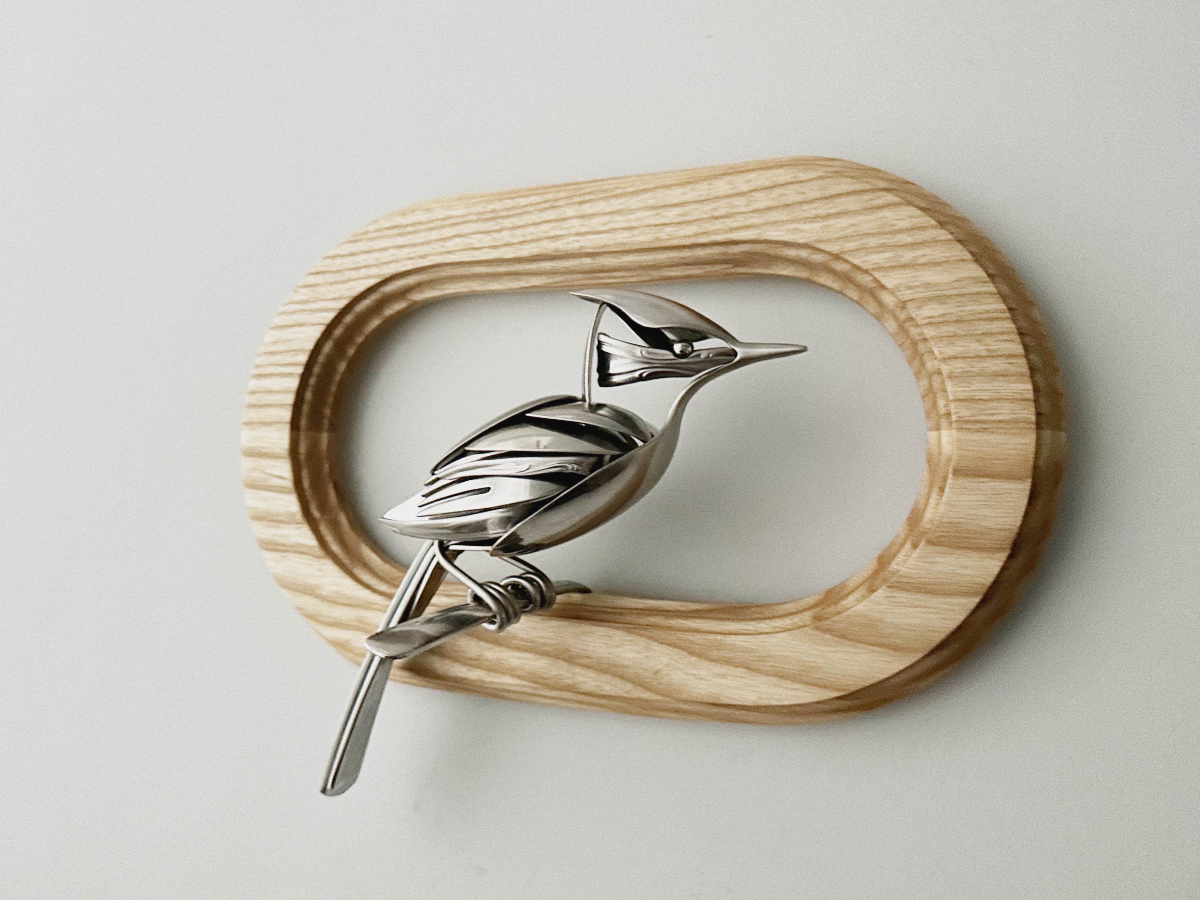 "Captain" - Metal Bird Sculpture
