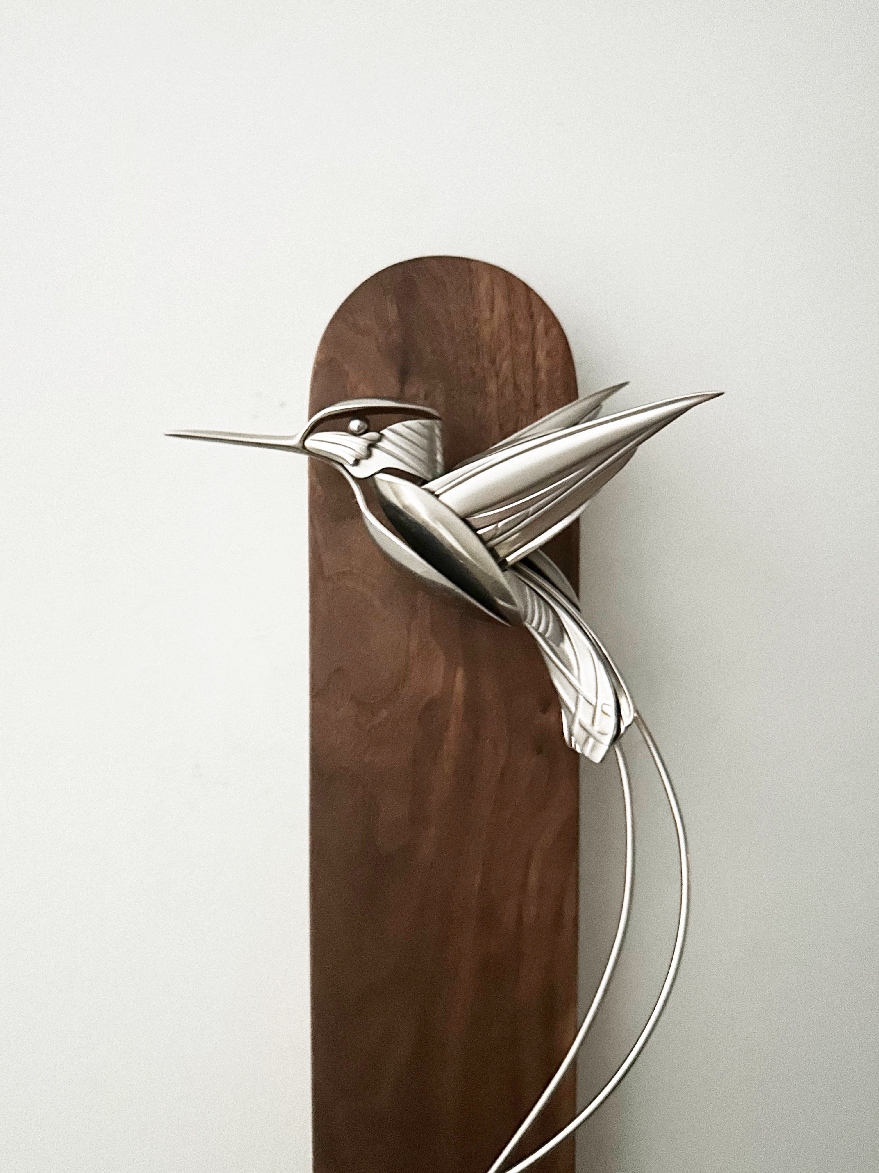 "Thomas" - Metal Hummingbird Sculpture