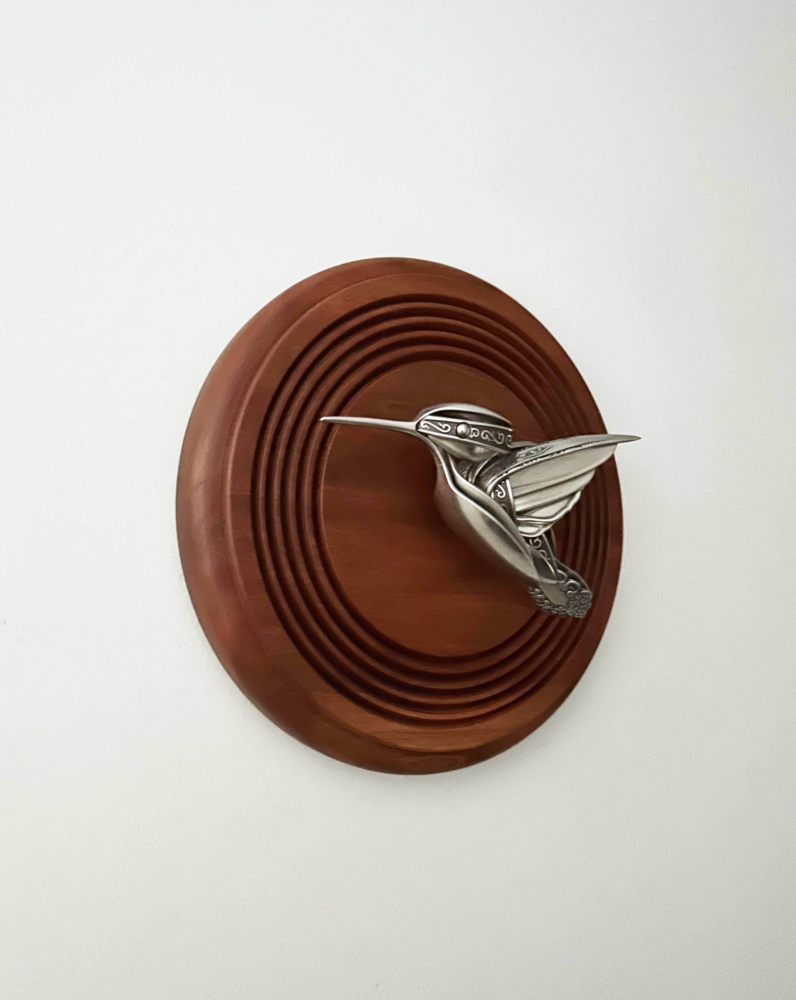 "Raya" - Metal Hummingbird Sculpture