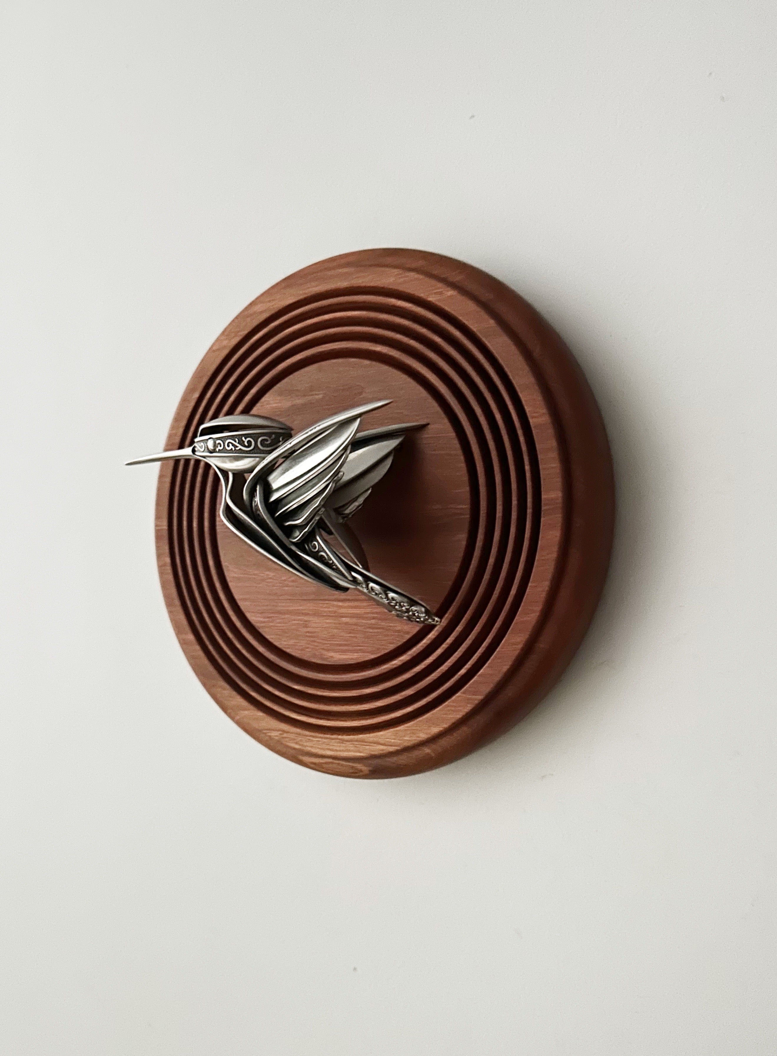 "Raya" - Metal Hummingbird Sculpture