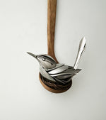 "Nesting" - Metal Bird Sculpture