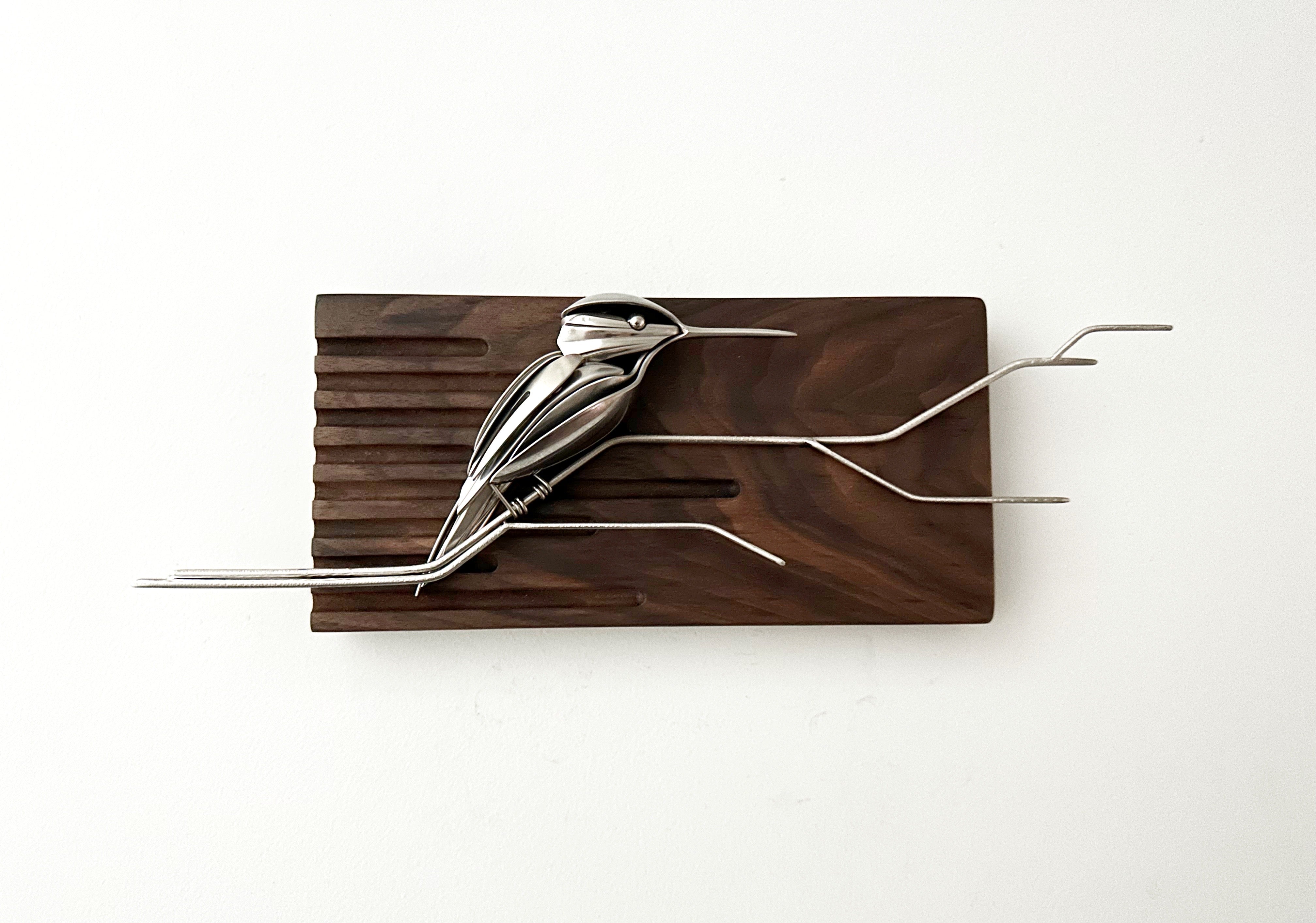 "Ivan" - Metal Hummingbird Sculpture