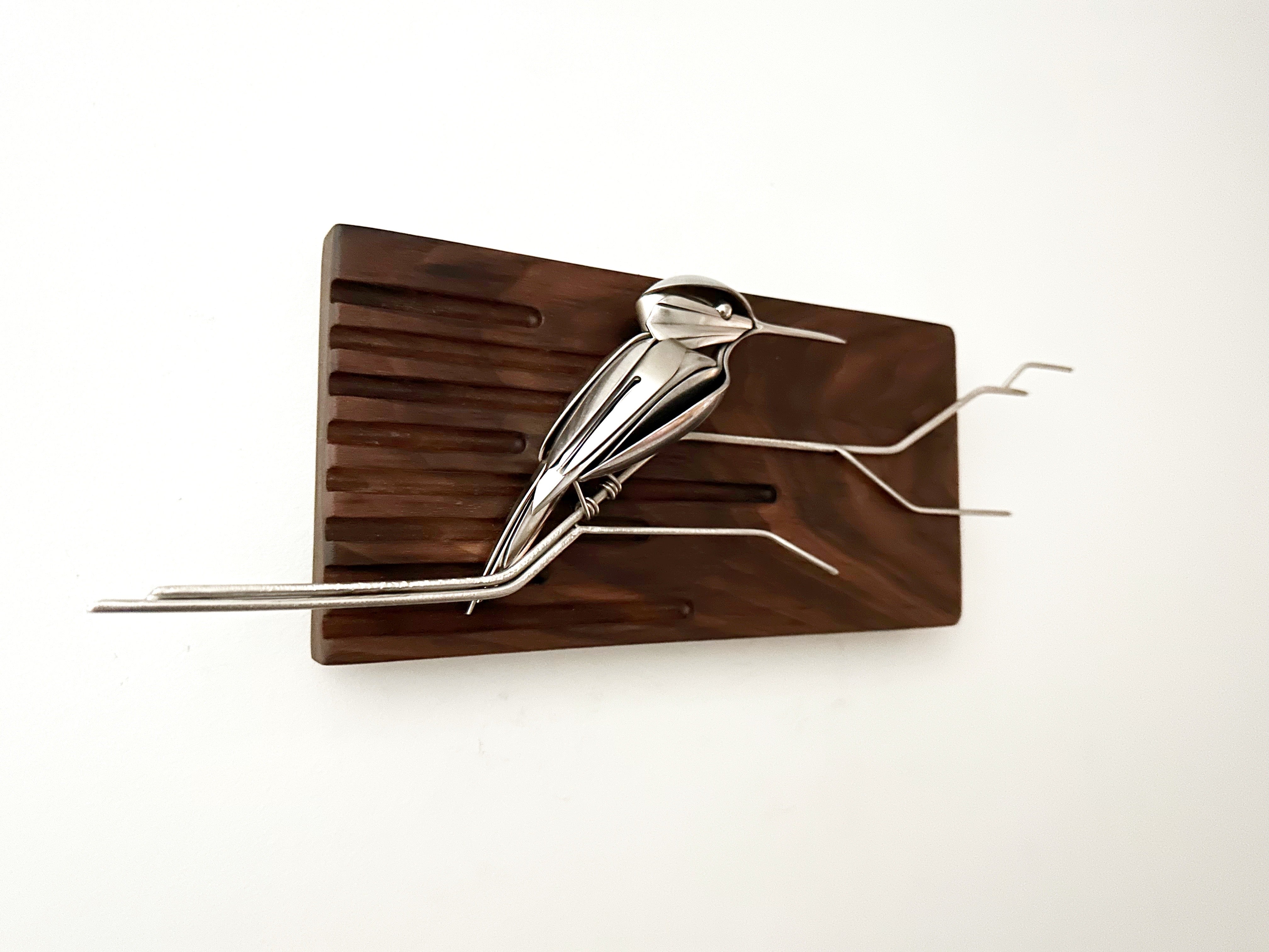 "Ivan" - Metal Hummingbird Sculpture