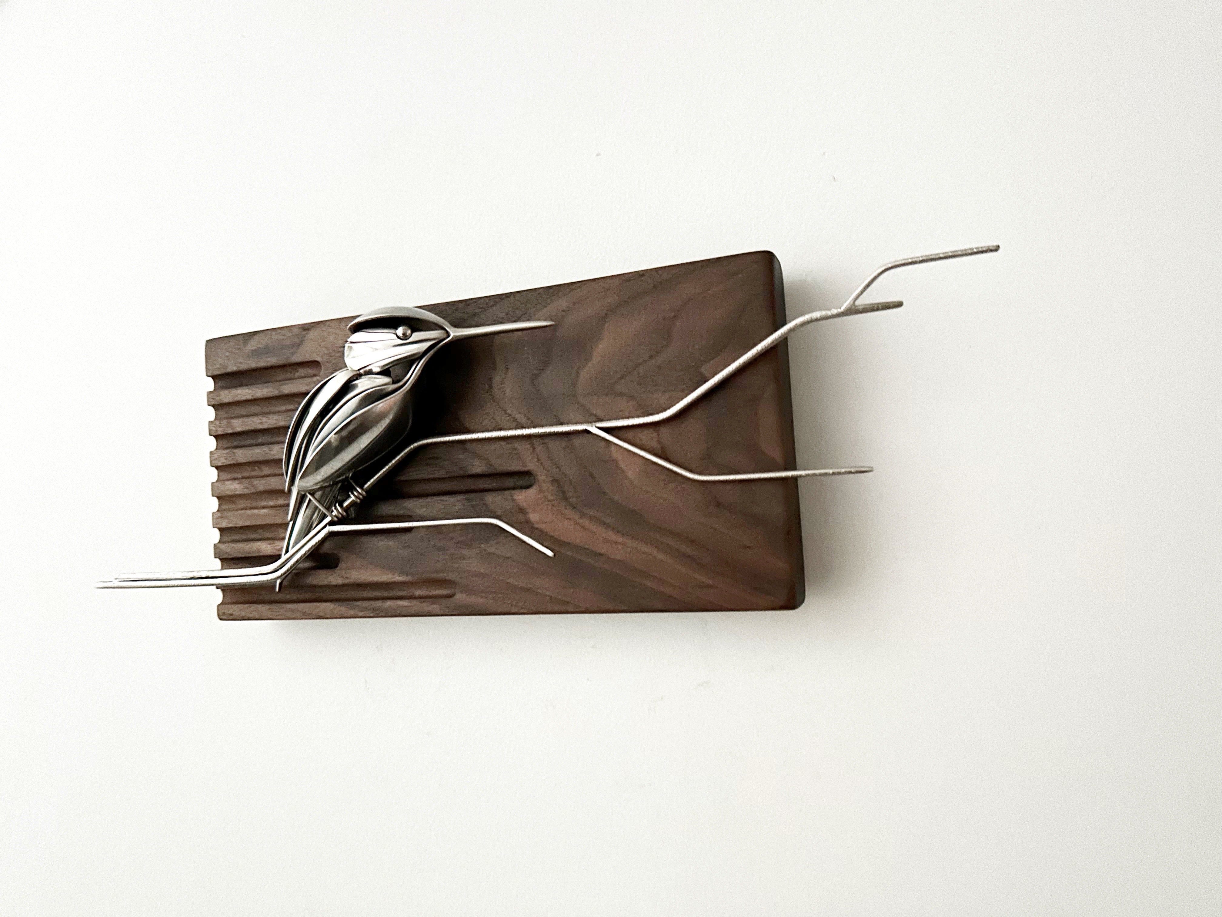 "Ivan" - Metal Hummingbird Sculpture