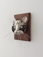 "Milo" - Metal Cat Head