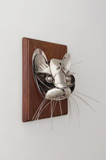 "Milo" - Metal Cat Head