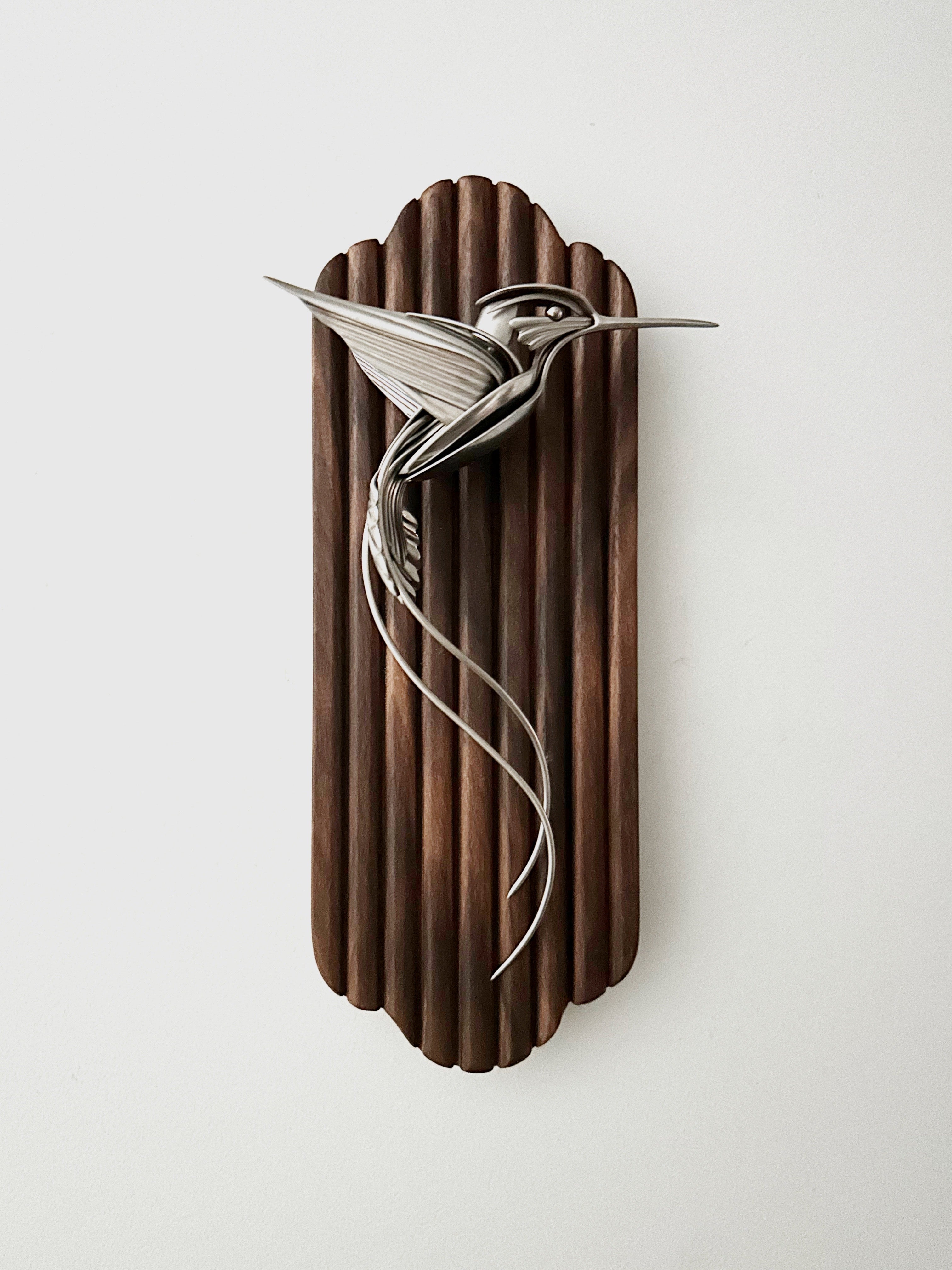 "Regis" - Metal Hummingbird Sculpture