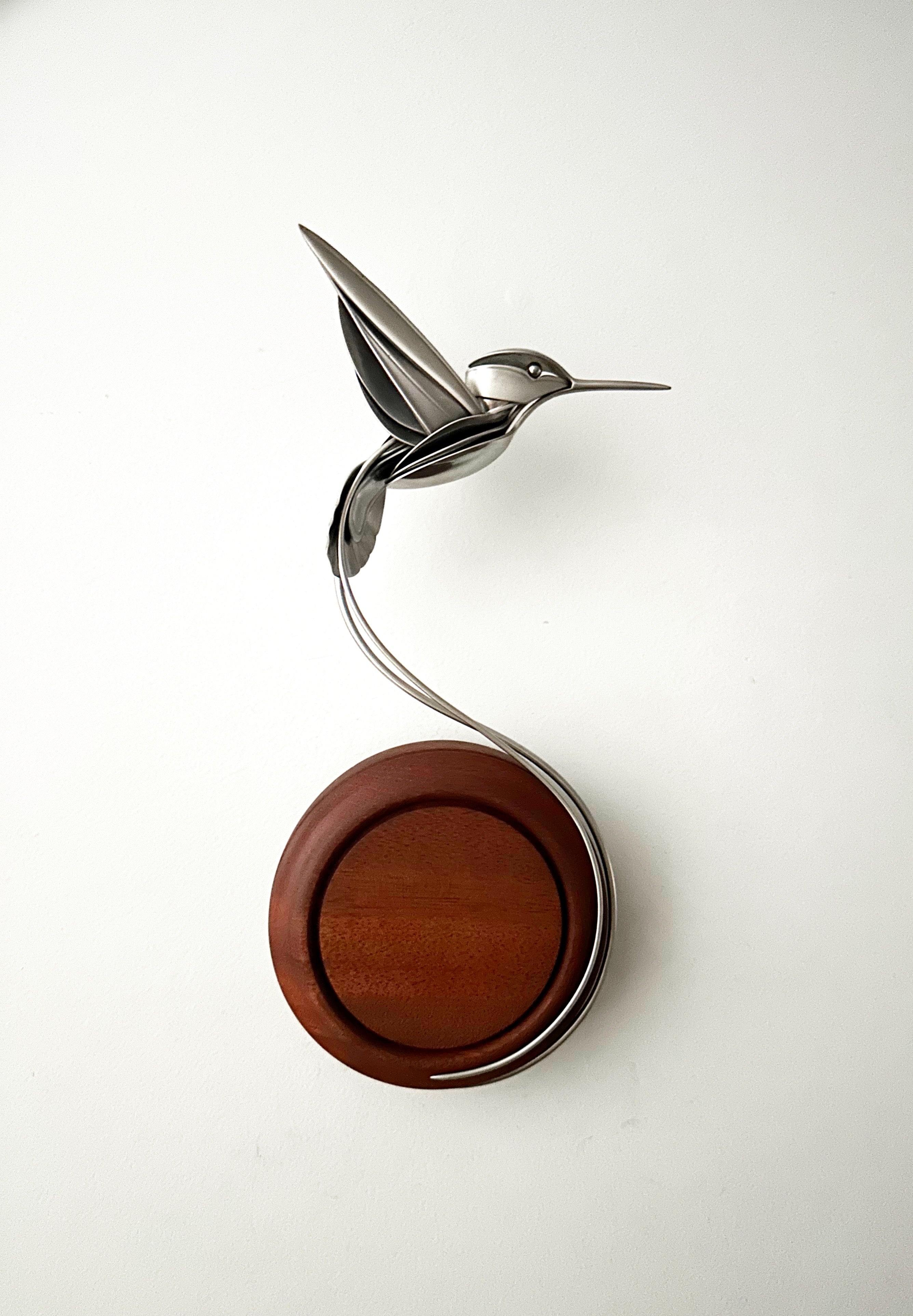 "Joshua" - Metal Hummingbird Sculpture