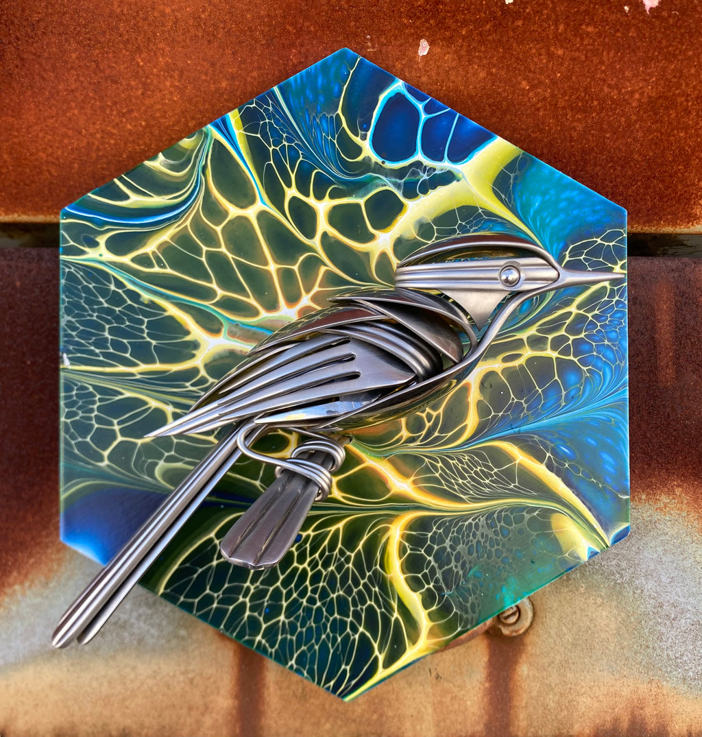 "Europa" - Metal Bird Sculpture