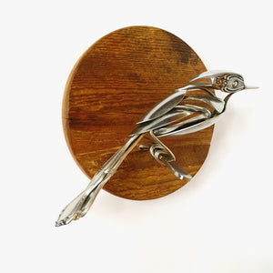 "Rosa" - Metal Bird Sculpture